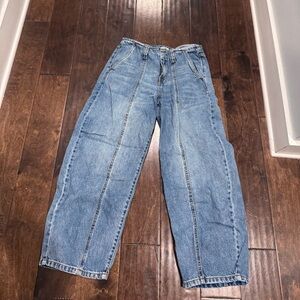 Future Collect Barrel Leg Blue Denim Jeans